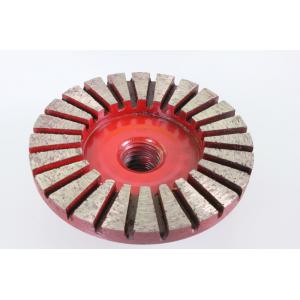 China 3 Inches 24 - Segment Diamond Cup Wheel No Jumping During Grinding Long Work Life supplier