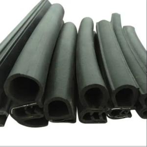 China 65±5 Hardness Custom Silicone Rubber Door Seal Strips for Dustproof Insectproof Soundproof supplier