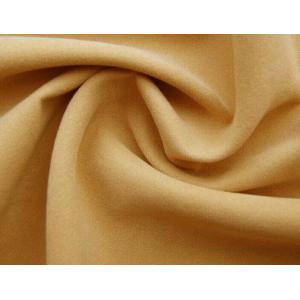 Polyester Twill brushed microfiber fabric peach finished plain dyed solid color