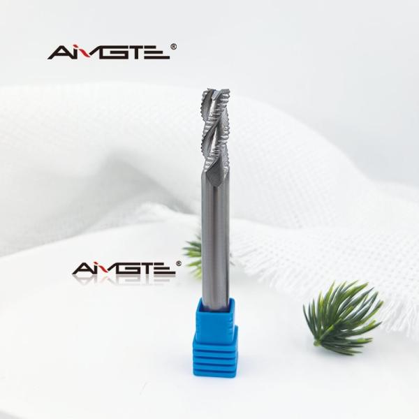 3 Flute Carbide Roughing End Mill for Aluminum Wavy Design CNC Milling Cutter  OEM ODM Available in Various Lengths Diameters