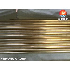 Heat Exchanger Tube ASTM B111 UNS C44300 Copper Alloy Seamless Tube Admiralty Brass Tube