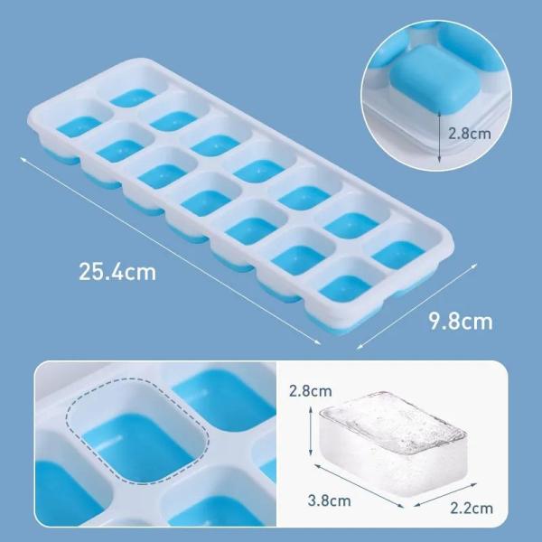Practical Silicone Ice Cubes Odorless , Multifunctional Flexible Ice Trays
