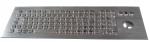 102 teclado industrial de aço inoxidável lavável dinâmico das chaves IP65 com Trackball