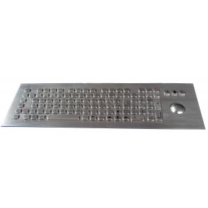 China 102 keys IP65 Dynamic Washable Stainless Steel Industrial Keyboard With Trackball supplier