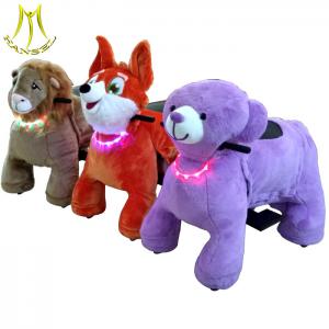 China Hansel stuffed animal on wheels for mall and animal toy electric ride with stuffed animal on wheels supplier