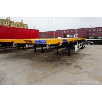 China Bogie suspension container delivery trailer dual axle flatbed trailer for sale - TITAN VEHICLE on sale