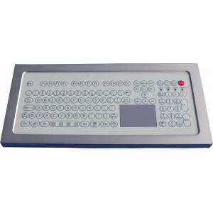 China USB Industrial Membrane Desktop Keyboard  , Compact Keyboard With Touchpad supplier