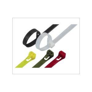 Colorful Nylon Releasable Industrial Cable Ties For Packing Power Cables