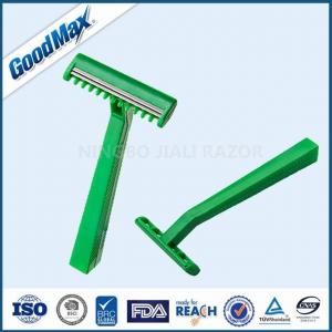 China Extremely Sharp Medical Razor Disposable Single Blade Medical Razor Green Color supplier
