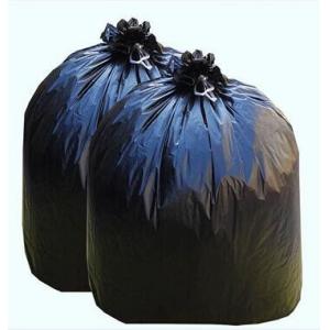 China Black Plastic Garbage Bags Disposable Trash Bags Flat Packing Or Roll Packing supplier