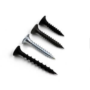 China Self Tapping Screw Black Phosphate Fine Thread Drywall Screw  Black Drywall Screw supplier