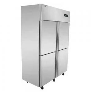 Stainless Steel Upright Refrigerator Freezer 360L 4 Doors Commercial Kitchen