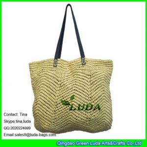 China LUDA z2015 fashion paper straw crochet bag custom garment paper bag supplier