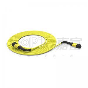 MTP Arbitrary Bend Boot 3.0mm Round Cable 12 Cores Singlemode / Multimode Backbone MTP Patch Cord