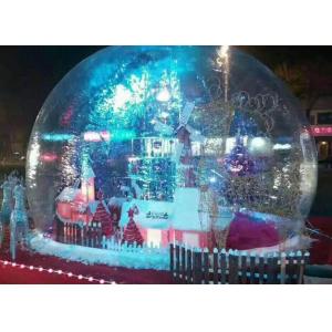 China PVC Clear Giant Inflatable Show Ball , Inflatable Snow Globe For Christmas Promotion supplier