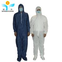 China 55gsm SMS Disposable Coveralls With Hood And Boots Disposable Ppe Suits For Isolating on sale