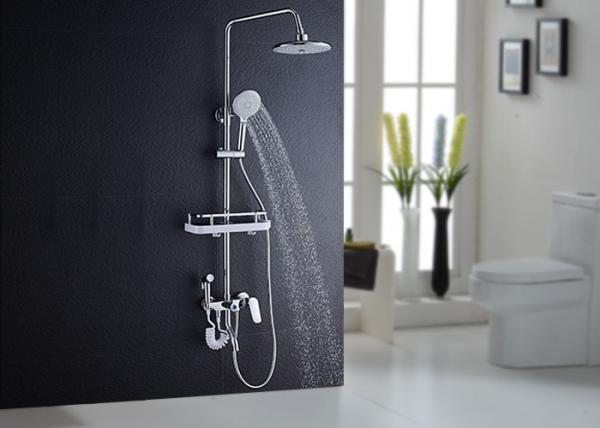 Wall Mounted Top Rainfall Bathroom Shower Set Pressure Balancing Valve ROVATE