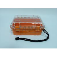 China Small orange Engineering ABS Waterproof Dry Case with O ring seal on sale