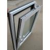 Soundproof White / Blue Sliding Aluminum Frame Windows With ROTO / SIEGENIA