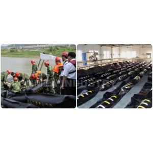 WGV900 PVC Rubber inflatable seaweed barrier solid float oil spill boom inflatable oil barrier