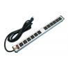 China 12 Plug Multi Outlet Power Strip Surge Protector , 12 Socket Extension Lead UL Listed wholesale