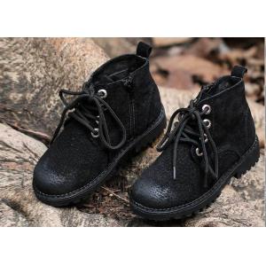 La cremallera elegante del lado del zapato con cordones de las botas de los zapatos de los niños de las botas de nieve del invierno calza 23-30