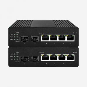 4 RJ45 And 2 SFP Layer 2 Managed Gigabit Switch With Web/SNMP/CLI And VLAN Management