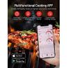 China 165ft Smart Wireless Thermometer Digital Instant Read Bluetooth Meat Thermometer APP Remote Thermometer With Ceramic Handle wholesale