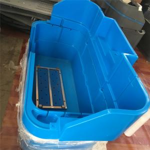 Plastic Rotational Moulding Plastic Bathtub Mould For Blue Color Small Pet Bath With Floor Shift Double Wall