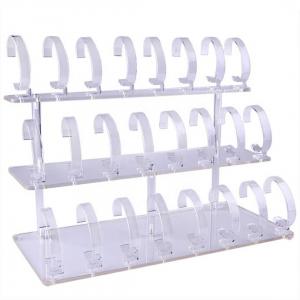 China POS Luxury Acrylic Holder Counter Watch Display Stand Wristband Watches Showcase Tray supplier