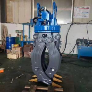 China Black Blue Color Excavator Rotating Grapple ISO9001 For Purchase Constructed supplier