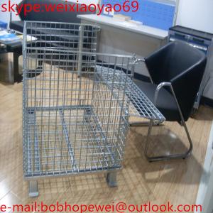 folding steel storage cage/security cage/pallet cage/steel storage cabinets/metal storage sheds/wire security  cage