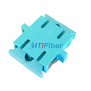 Aqua OM3 Simplex / Duplex Fiber Optic Adapter for Telecomunication Network