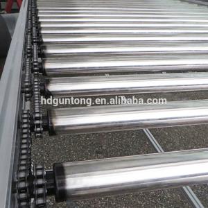 China Adjustable Chain Driven Roller Conveyor With Drum Motor Roller For Food Industry supplier