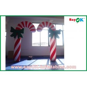 China H2.5m Inflatable Lighting Decoration Candy Cane Christmas Lights supplier