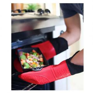 Durable Cotton Silicone Multifunctional Gloves Non Slip For Oven Protective