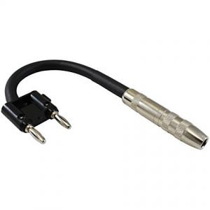 1/4" to Banana Plug Adapter Cables , 6 Inch Gender Changer Cable PVC Surface