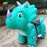 Blue Color Battery Powered Dinosaur Ride On 110/220VAC Wear Resistance