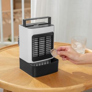 Negative Ion Purification Solar Water Cooling Mist Rechargeable Air Cooler Fan