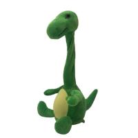 35cm Green Dinosaur Plush Toy Recording & Speaking While Twisting Neck