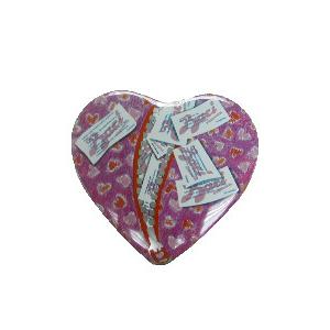 Food Safe Tinplate Heart Shaped Gift Box