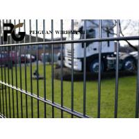 China Rectangular Post Black Twin Wire Fence Easily Assembled on sale