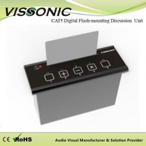 Digital CAT5 Conference Room Audio System Flush Mounting Voting Unit Support IC Card