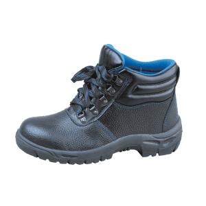 Euro37-47 Safety Shoes with High Heel Steel Toe and Sole Made of Buffalo Leather