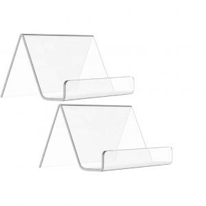 China Clear Business Acrylic Greeting Card Display Stand Holders Desk Desktop Name Rack supplier