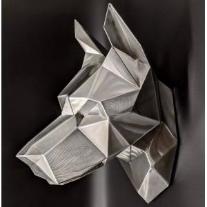 SUS 304 316L Stainless Steel Animal Sculpture , For Exterior Decoration
