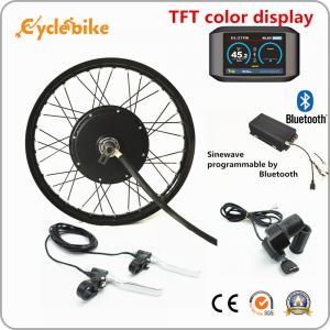 China 72v 5000W Electric Bike Kit Brushless Gearless Hub Motor With Batteries / TFT Color Display supplier