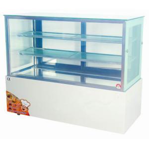 China 1.5 meter Vertical Chiller 660W , Cake Display Freezer 3 Shelf With Tough Glass supplier