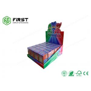 Full Color Printing Customized Foldable Corrugated PDQ Paper Counter Display For Retail Store