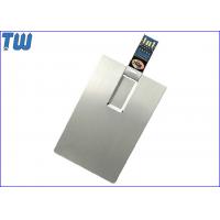 China Metal Personalized Card USB 3.0 8GB Thumbdrives Fast Data Speed on sale